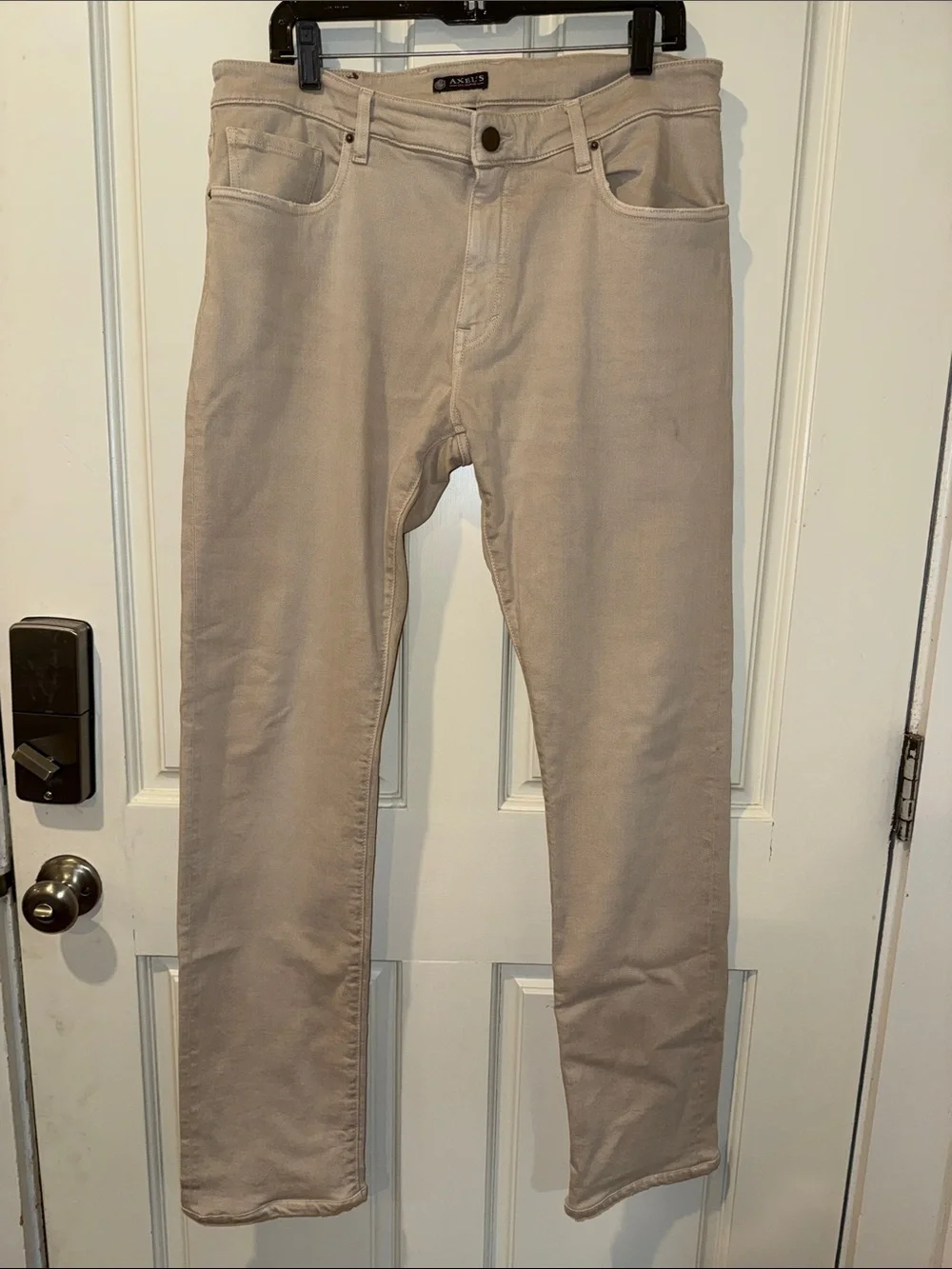 Slim Stretch Jeans in Light Beige Axel’s